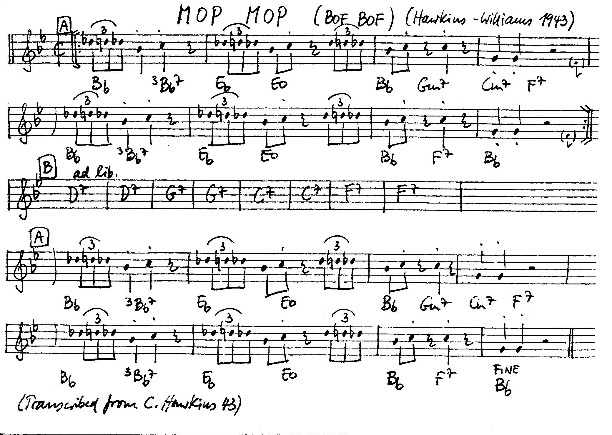 mop mop leadsheet – book us for your next 20s or gatsby event